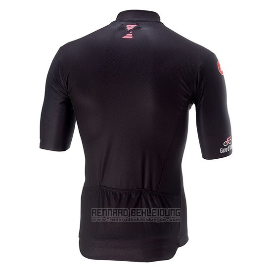 2018 Fahrradbekleidung Giro D'italien Shwarz Trikot Kurzarm und Tragerhose